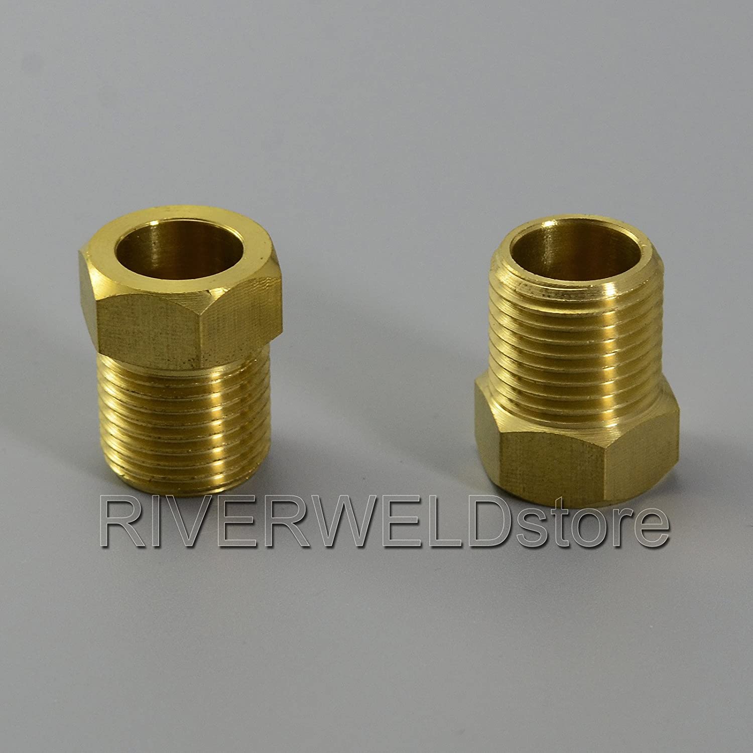TIG Welding Torch Fitting Connector Adapter (136Z08 Gas Nut for 18 torch)