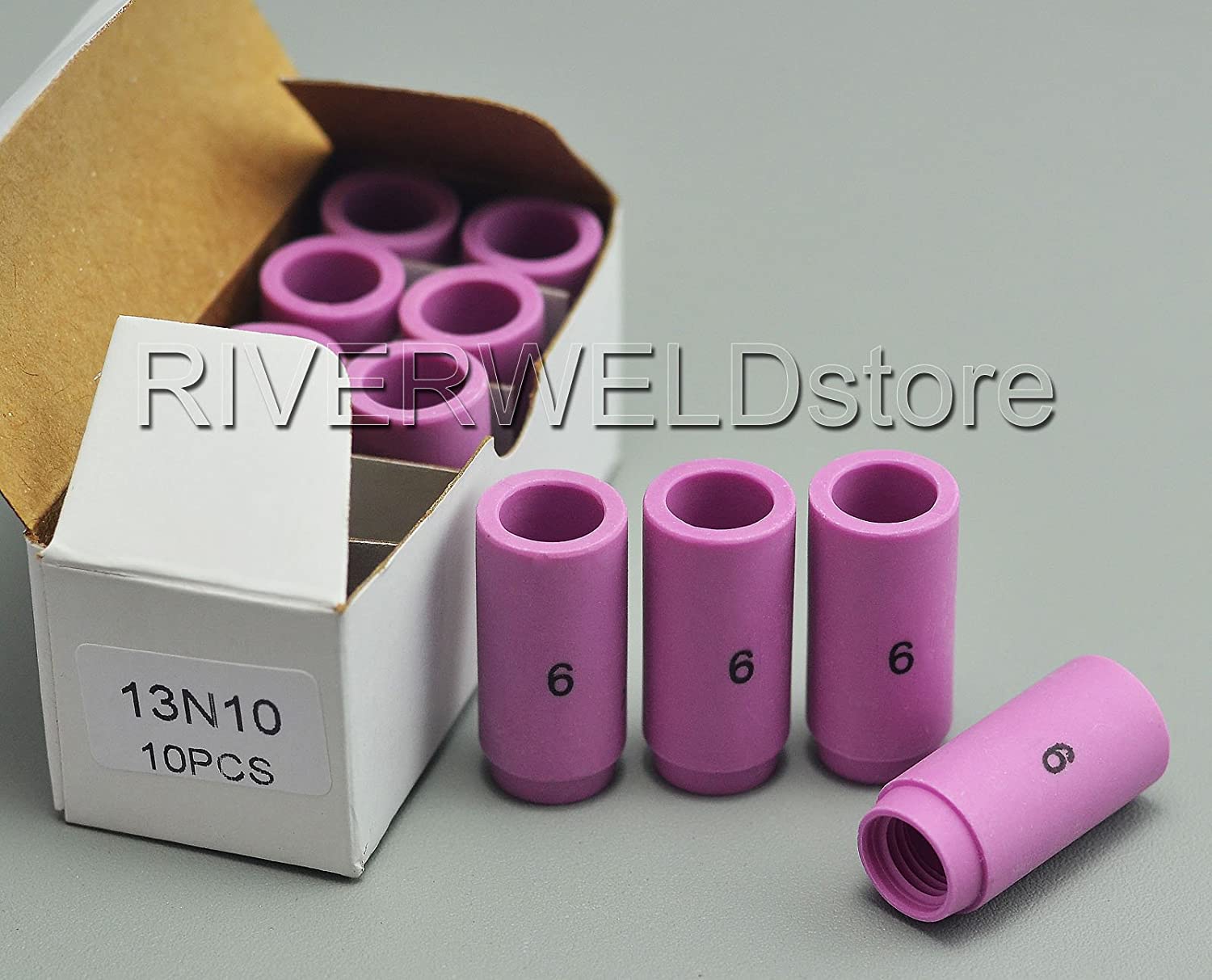 TIG Alumina Nozzle Ceramic Cups 13N10#6 3/8" Orifice Fit PTA SR DB WP 9 20 25 TIG Welding Torch Accessories 10pk