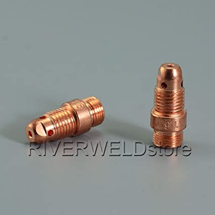 TIG Stubby Collet Body 17CB20 (1.60mm x 25mm) for PTA DB SR WP 17 18 26 TIG Welding Torch 10pk