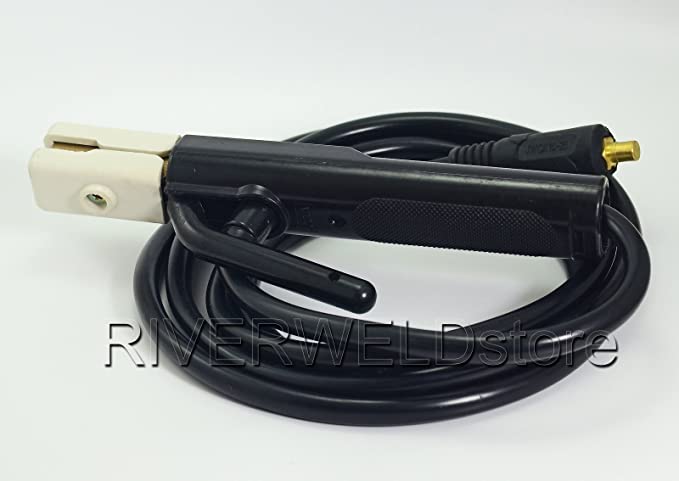 Electrode Holder 300A Manual MMA Arc Welding 10-25mm Connector and Lead Cable 3M
