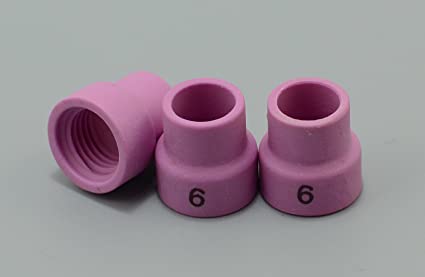 TIG Welding Torch WP 24 TIG Alumina Ceramic Cup Nozzles Accessories Consumables 53N26#6 10pk