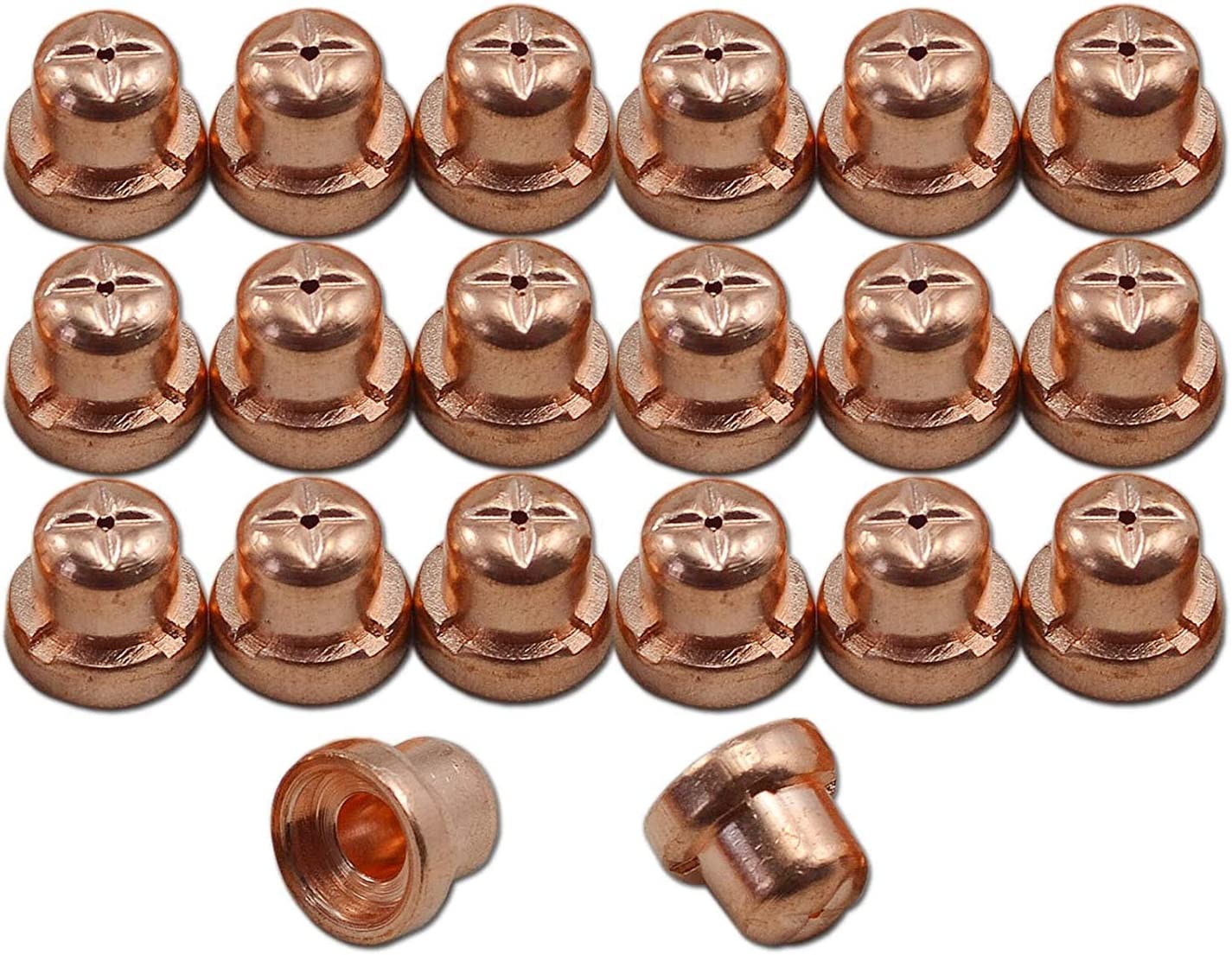 RIVERWELD Plasma Cutting Consumables Standard Fit Cut40 50 with Plasma Cutter Torch PT-31 LG-40 JG40 (Standard 100pcs)