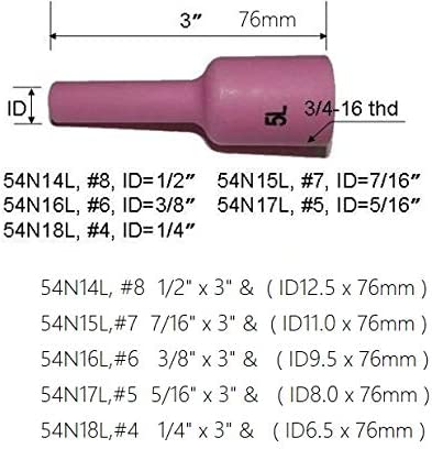TIG Gas Lens Collets Body Alumina Nozzle Kit Fit QQ300 DB PTA SR WP CK 17 18 26 TIG Welding Torch 12pcs