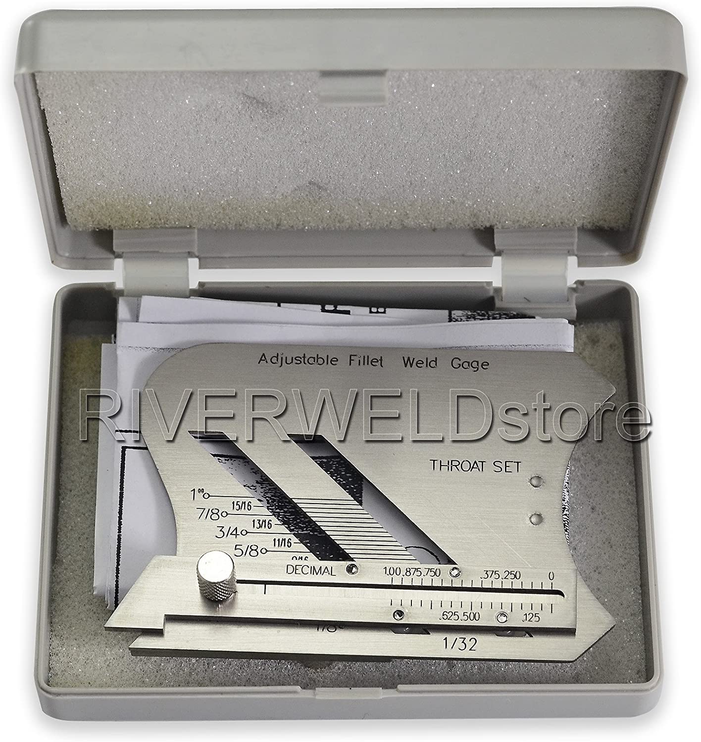 Adjustable Fillet Weld Gauge and Unequal LEG Measurement Feature Weld Inspection