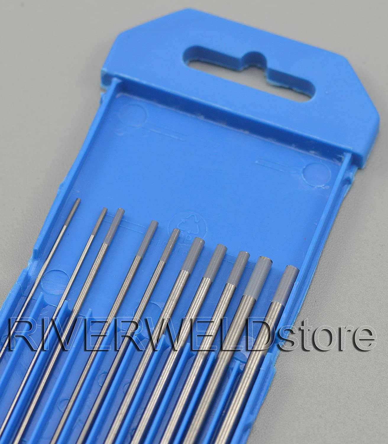 2% Ceriated WC20 Grey TIG Welding Tungsten Electrode (0.40" 1/16" 3/32" 1/8" 10pk)