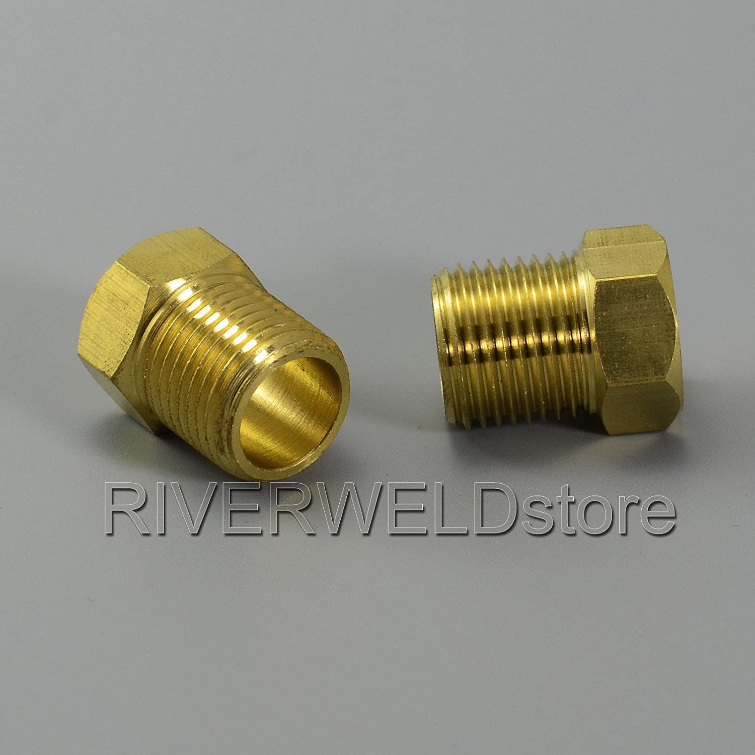 TIG Welding Torch Fitting Connector Adapter (136Z08 Gas Nut for 18 torch)