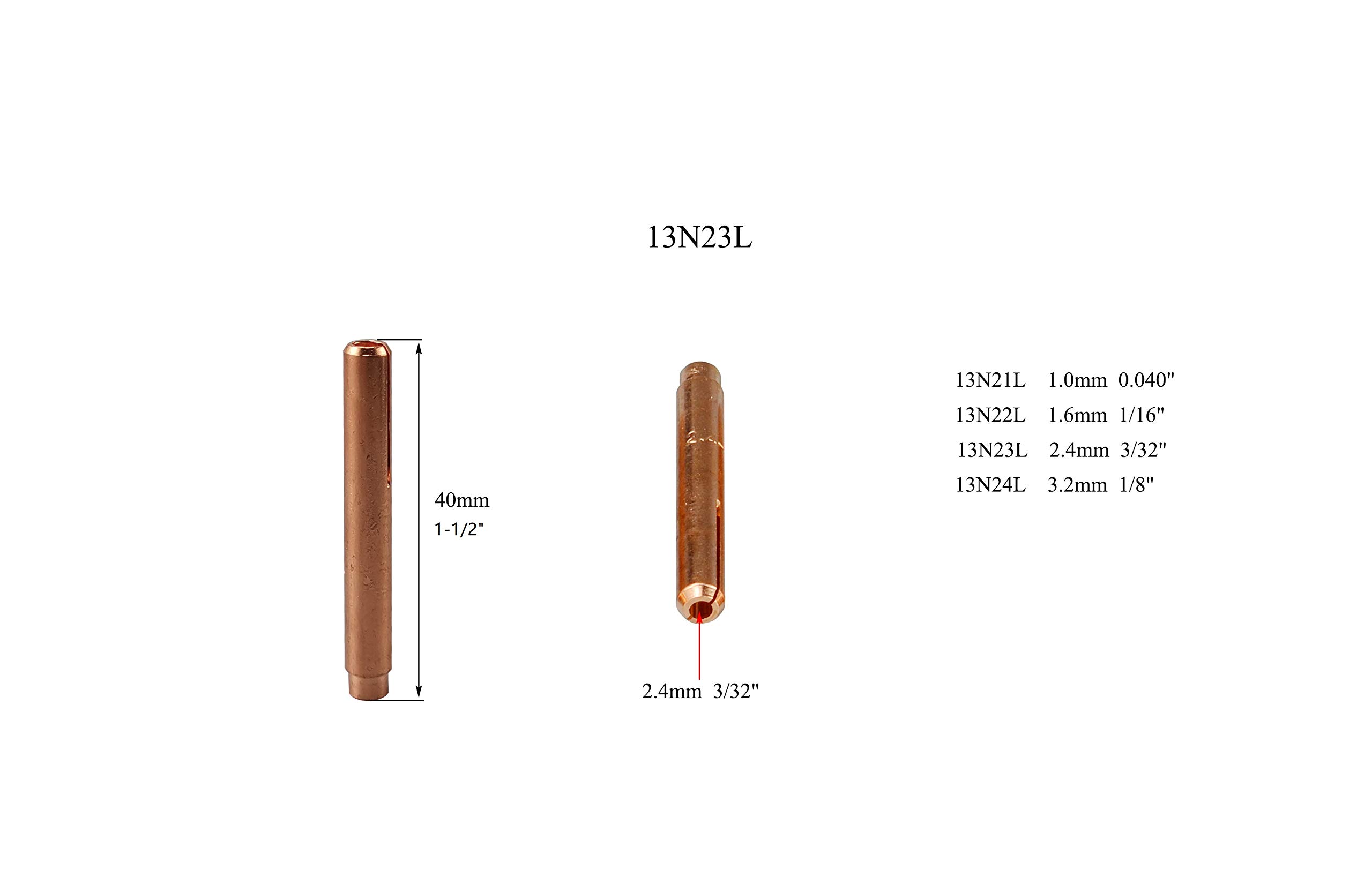 17pcs TIG Diameter Gas Lens Collet Body KIT Fit TIG Welding Torch SR WP 9 20 25