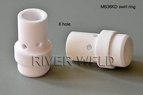 RIVERWELD 36KD MB36 Contact Tip Gas Nozzle Conical Contact TIP Holder-Difuser Accessories Consumables (Gas Diffuser 10pk)