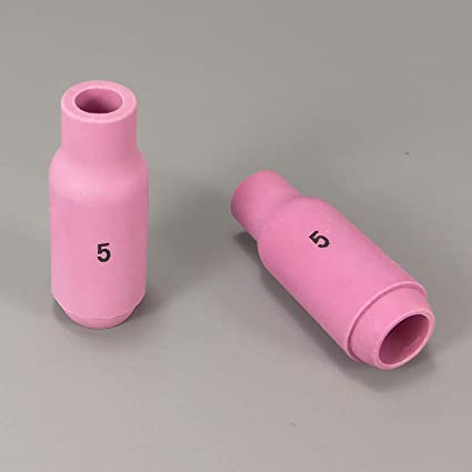 10PK TIG Alumina Nozzles Shield Cup 10N50 4# 10N49 5# 10N48 6# 10N47 7# 10N46 8# Optional Fit DB PTA SR WP 17 18 26 TIG Welding Torch Accessories (10N49 5# 10PK)