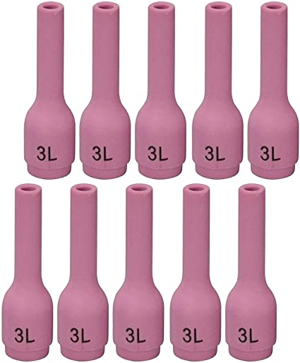 TIG Alumina Nozzles Ceramic Cups Long 796F70#3L(D4.0 x 48mm) Orifice Fit DB SR WP 9 20 25 TIG Welding Torch 10pk