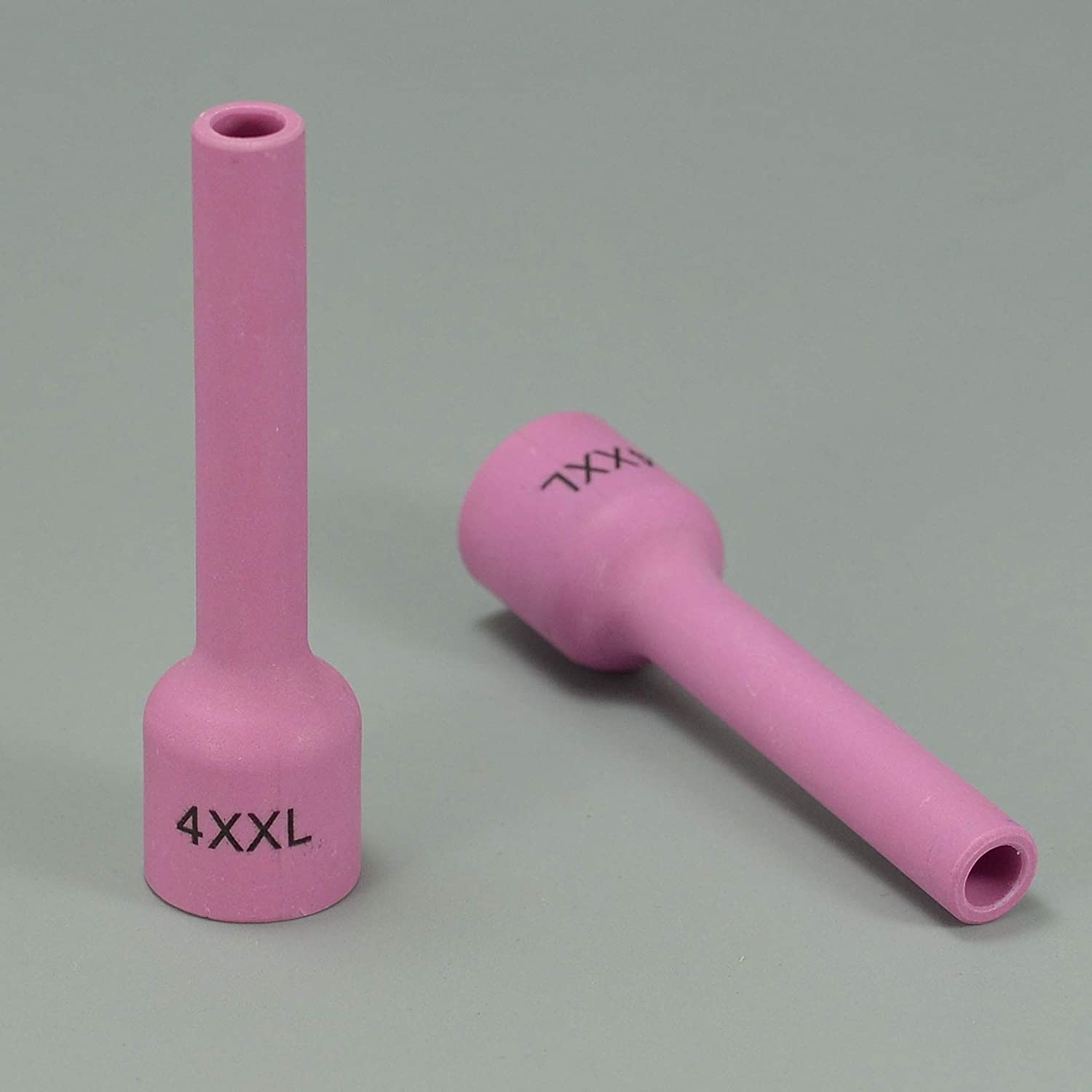 TIG Gas Lens Aluminia Nozzle Ceramic Cup Extra Long 53N58XXL (#4XXL 1/4" Orifice) for SR WP 9 20 25 TIG Welding Torch 5pk