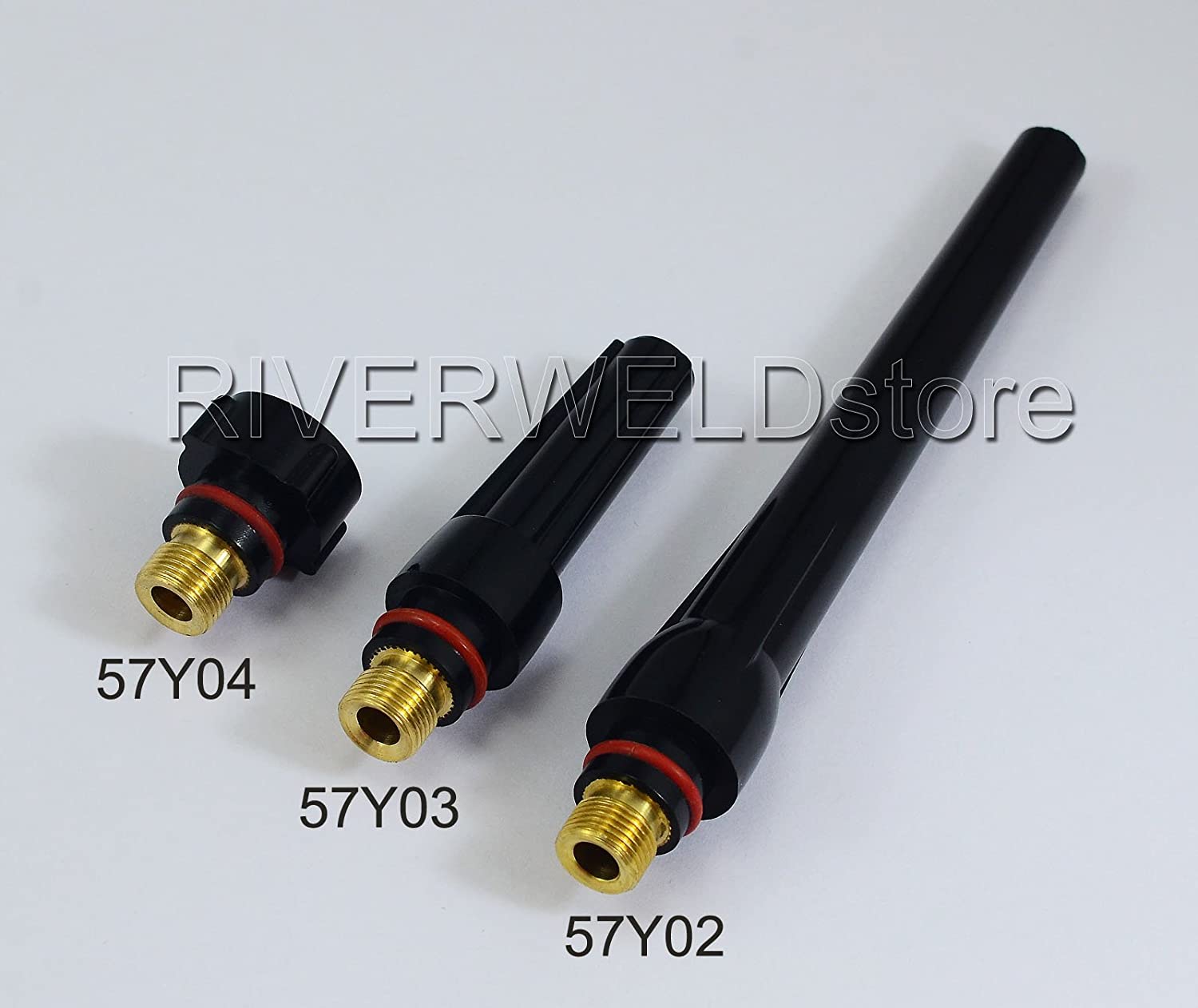 TIG Stubby Gas Lens Collet body 17CB20 17GL332 10N24S (3/32?? & 2.4mm) Insulated Cup #10 5/8" Ceramic Cup 53N61 53N60 53N59 13N09 13N10 13N11 Assorted Size Kit Fit WP 17 18 26 TIG Welding Torch 21pcs