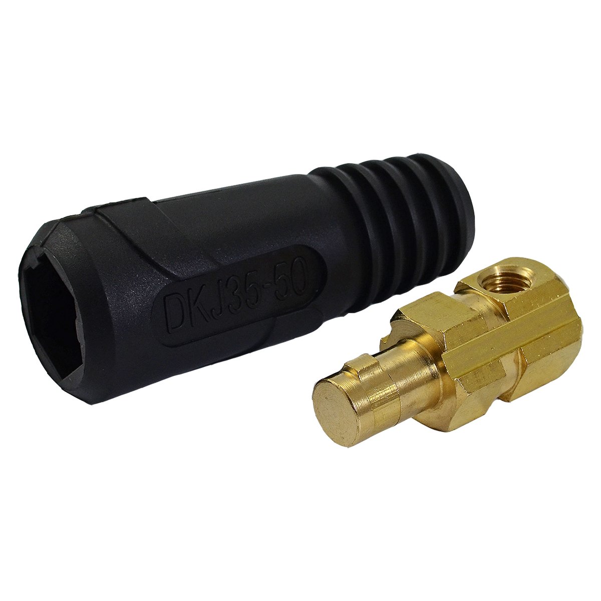 RIVERWELD TIG Welding Cable Panel Connector-plug and Socket Dinse Dinze Quick Fitting 315Amp (2, DKJ35-50)