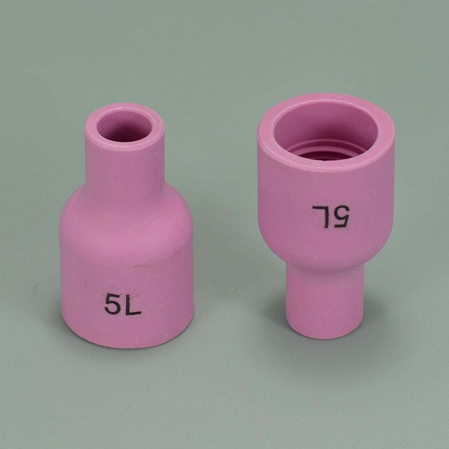 TIG Gas Lens Alumina Nozzle Ceramic Cup Long 53N59L (#5L 5/16" Orifice) Fit SR PDA DB WP 9 20 25 TIG Welding Torch 10pk