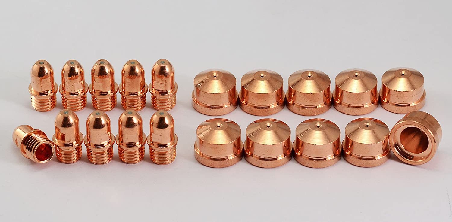 C1376 Plasma Electrode 1371 Tip For Cebora CP160 HP100 MP100 CB100 CB150 & PR0034 20pcs