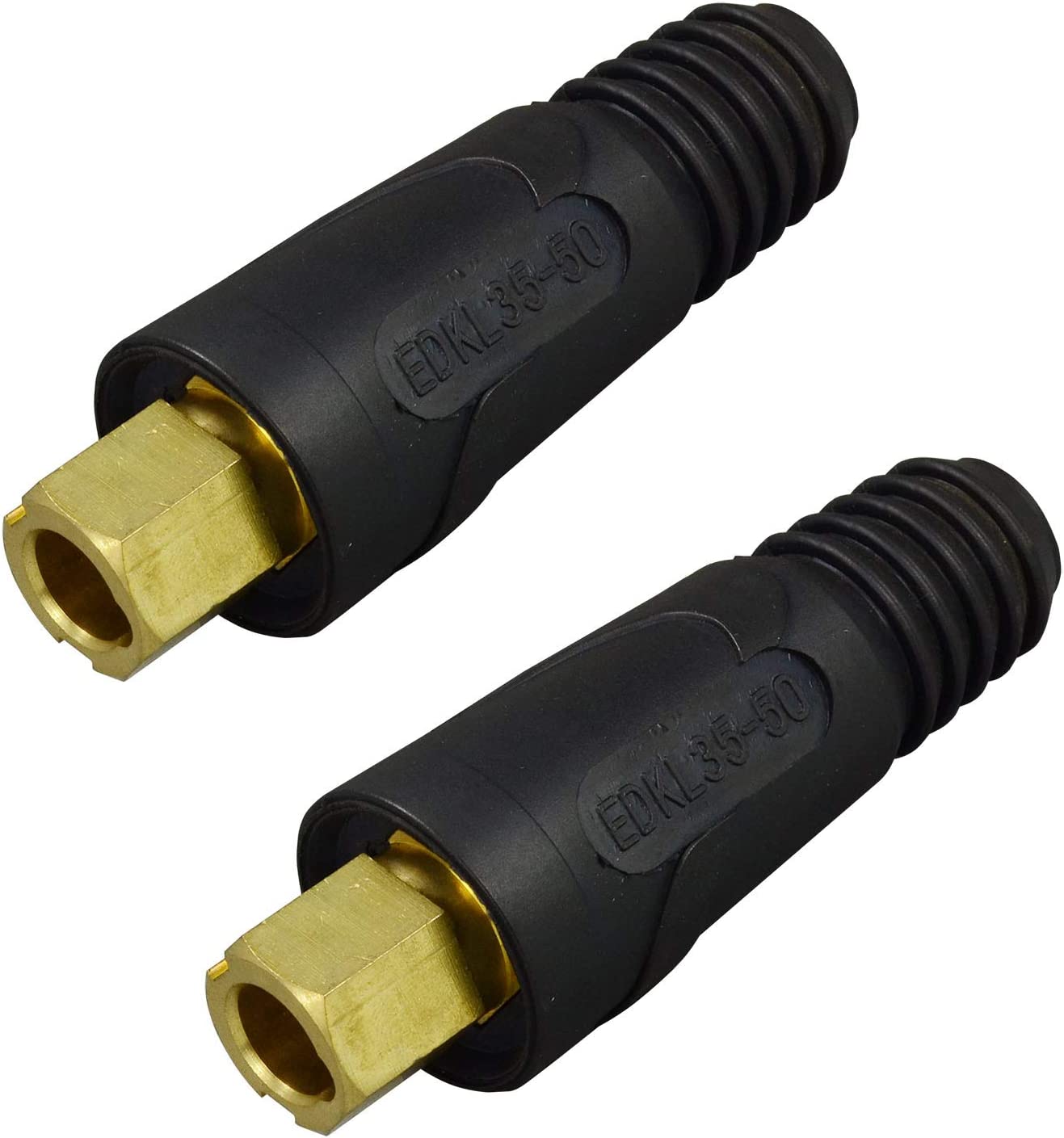 DINSE Welding Cable Joint Quick Connector Female DINSE-Style 200Amp-300Amp 35-50 SQ-MM 2pk 