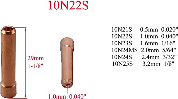 TIG Stubby Gas Lens Collets Kit fit CK WP 17 18 26 TIG Welding Torches 8pcs