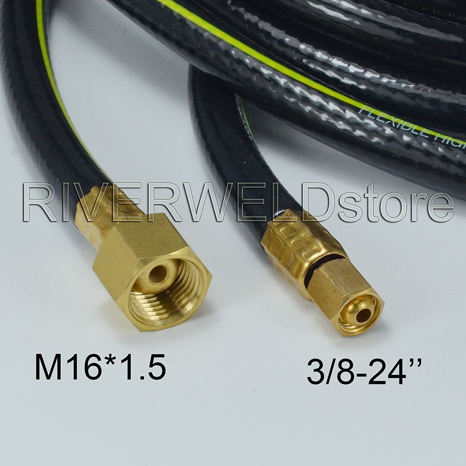 Power Cable Hose for PT-31 Plasma Cutter Torch 25" Feet Wire 4mm2 Connector 3/8-24 Inside M16x1.5 (PT-31 25??)