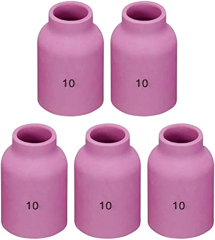 TIG Gas Lens Alumina Nozzle Ceramic Cups Large 53N Series Fit SR DB WP 9 17 20 18 26 TIG Welding Torch (53N88#10 D16.0x48mm 10pk)