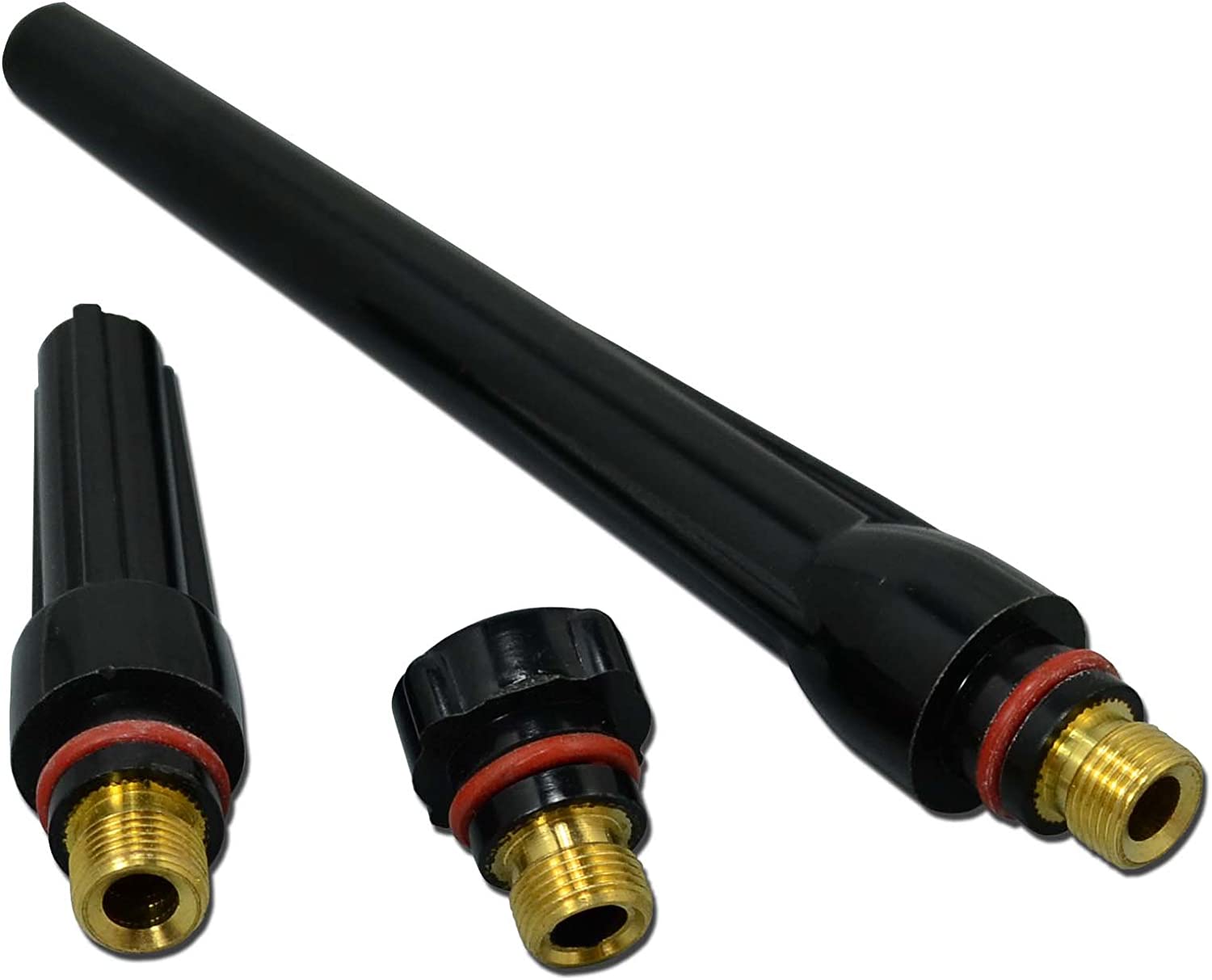 TIG Collet Body Consumables Accessorie Assorted Size Fit QQ300 PTA DB SR WP 17 18 26 TIG Welding Torch (90º Cup 3/32" Collet 10pcs)