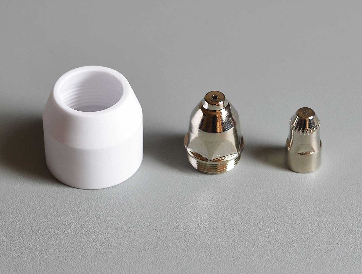 RIVERWELD P-80 Plasma Cutting Torch Consumables Plasma Tip Electrodes kit (Ceramic Cup 10pk)