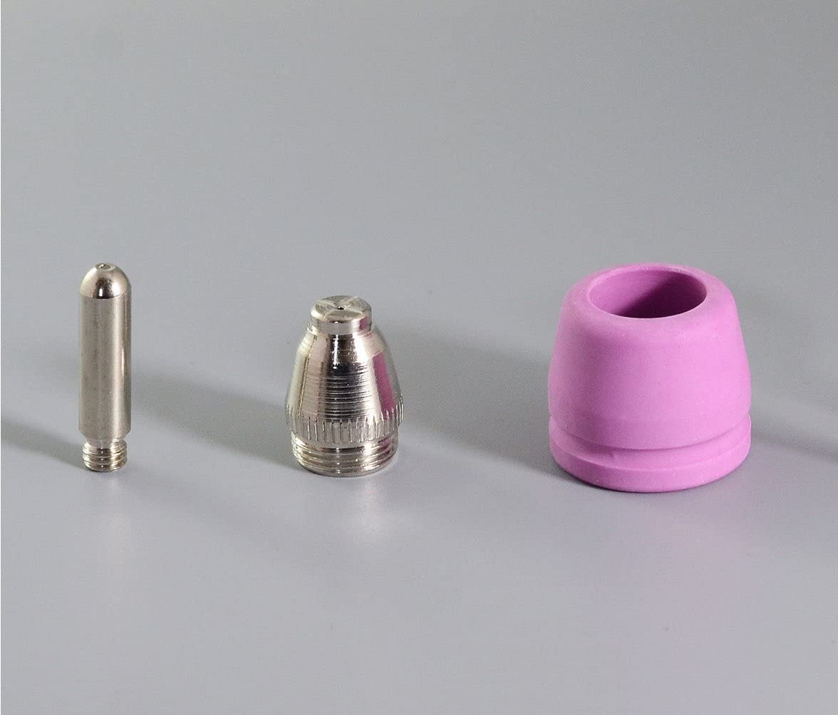 RIVERWELD Kit Elettrodi E Ugelli Per Taglierina Al Plasma - 12 Pezzi Per CUT-60, LGK-60 (1,2mm 60AMP)