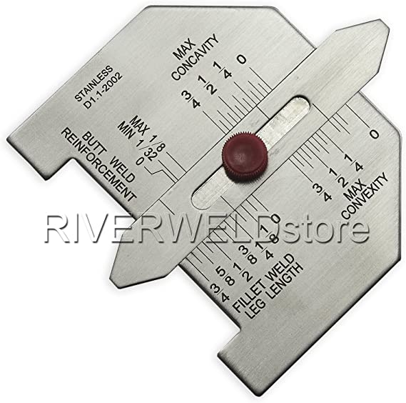 Automatic Weld Size Fillet Weld Butt Weld Welding Gauge Stainless Steel Inch Inspection Gauge