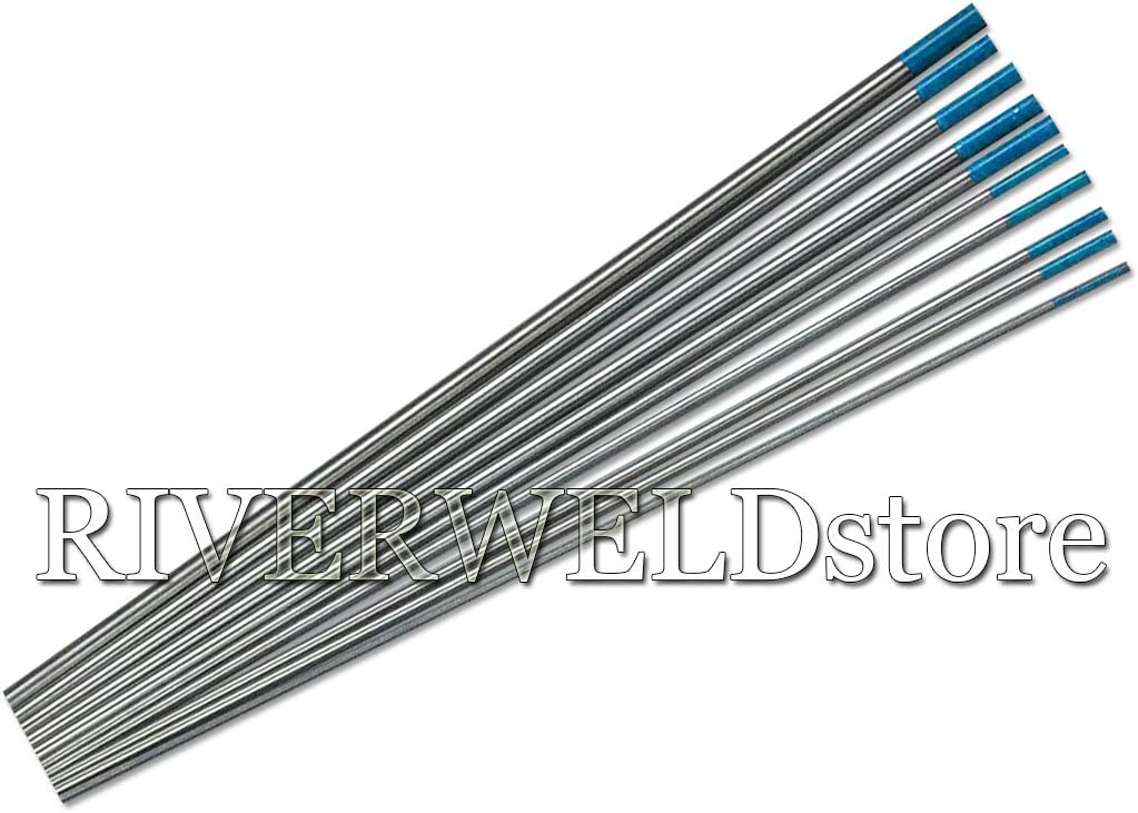 TIG Gas Lens 45V25 10N23 1/16" 45V26 10N24 3/32" 45V27 10N25 1/8" Ceramic Cup 54N14, 8 1/2"; 54N15,#7 7/16";54N16,#6 3/8" 2% Lanthanated Tungsten Electrode Fit WP 17 18 26 TIG Welding Torch 46pcs