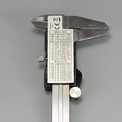 RIVERWELD Electronic Digital Caliper Stainless Steel Body with Large LCD Screen | 0-6 Inches | Inch/Millimeter Conversion