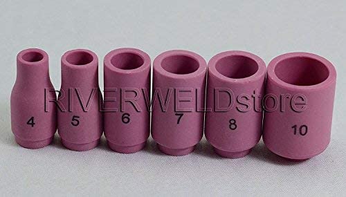 TIG Collet Body Alumina Nozzle Back Cap Fit SR WP 9 20 25 TIG Welding Torch 28pcs