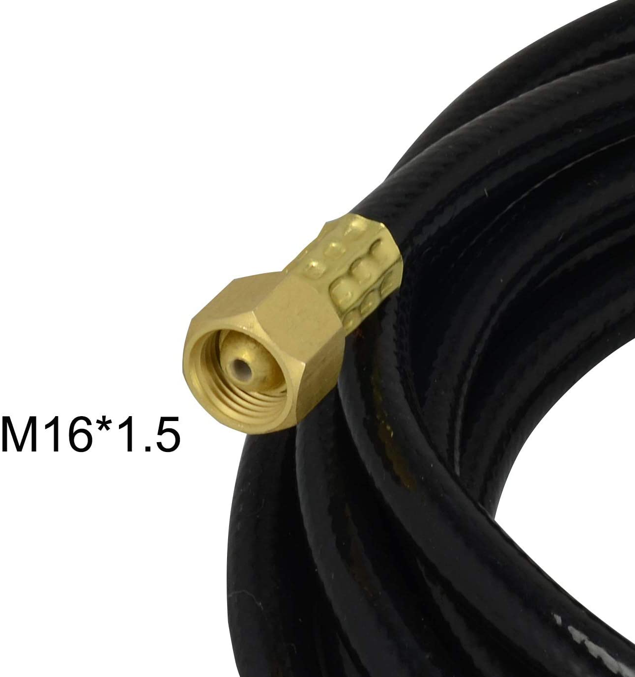 Power Cable Hose for PT-31 Plasma Cutter Torch 14" Feet Connector 3/8-24 Inside M16x1.5 (PT-31 12")