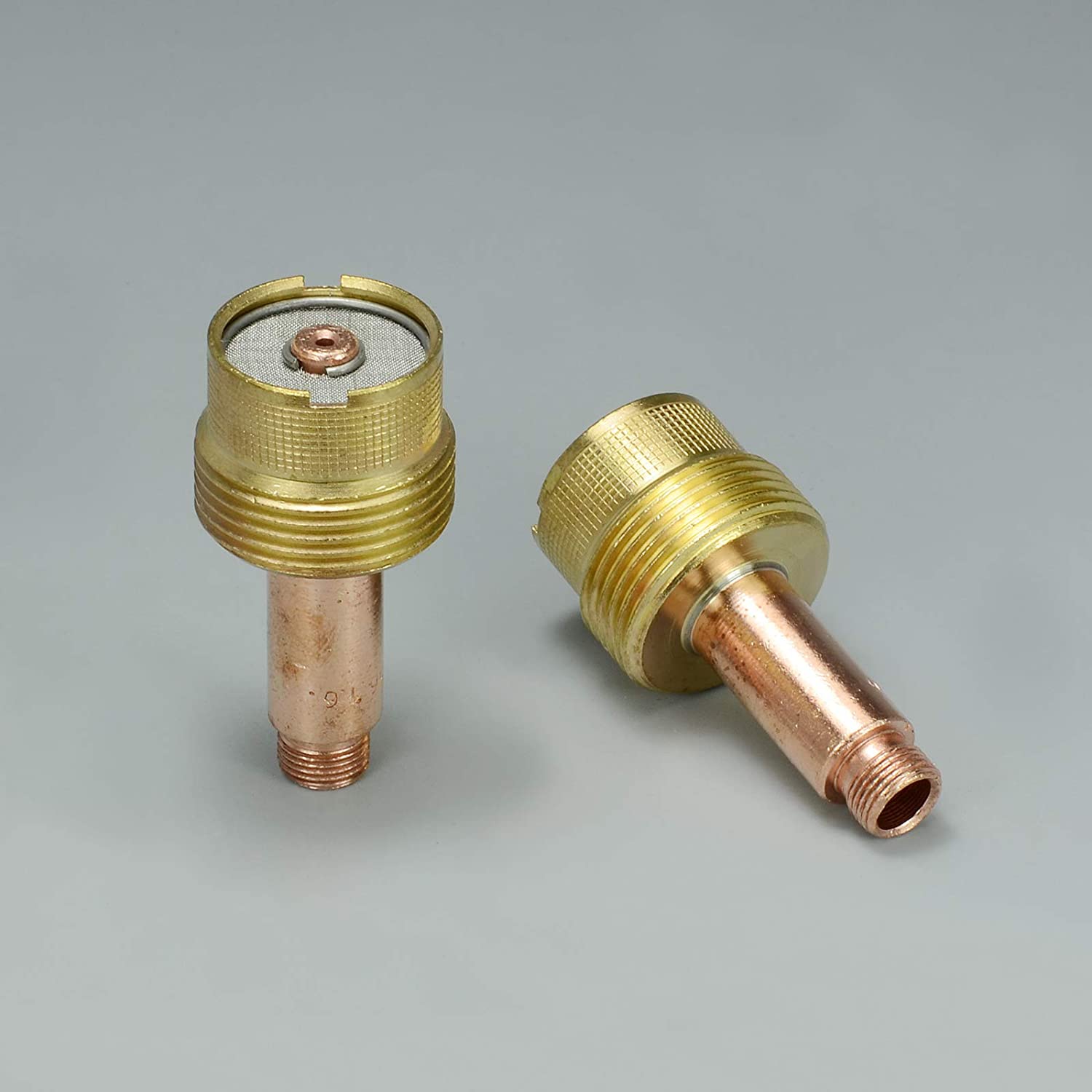 Large Diameter TIG Gas Lens Collet Body Jumbo 45V Series Fit SR WP 17 18 26 TIG Welding Torch 2pk (45V116 (1/16" & 1.6mm)