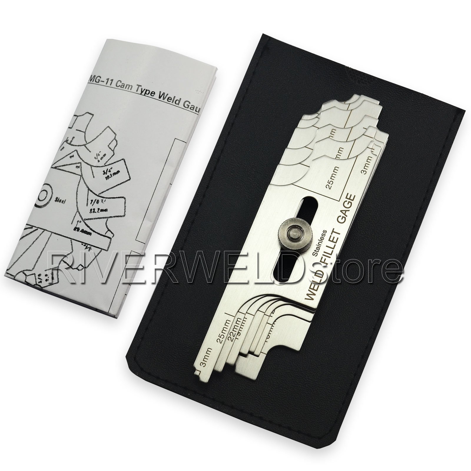 7piece Fillet Weld Set Gage RL Gauge Welding Inspection Test Ulnar Metric