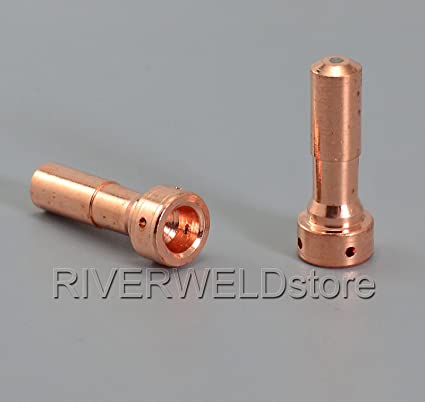 33366XL 33366 33367 33368 33369 33418 Plasma Electrode Tip Nozzles 30Amp 50Amp 80Amp Fit PT-23/27 Plasma Cutter Cutting Consumables 30pcs (33366 33367 33369 30pcs)