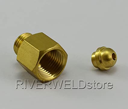 M16 x 1.5 Change 1/4G Connector Fitting for TIG Welding and Plasma Cutter Machine