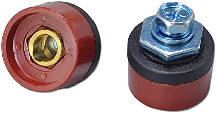RIVERWELD TIG Welding Cable Panel Connector Socket Quick Fitting Red DKZ10-25 2pK