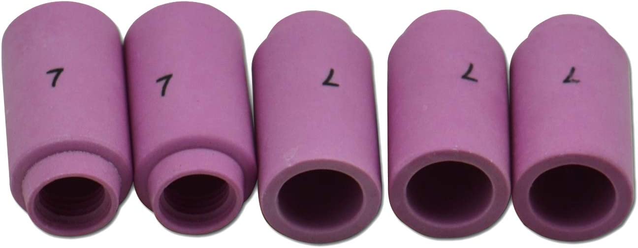 13N11#7 7/16" Orifice TIG Alumina Nozzle Ceramic Cups Fit PTA SR DB WP 9 20 25 TIG Welding Torch Accessories 10PK
