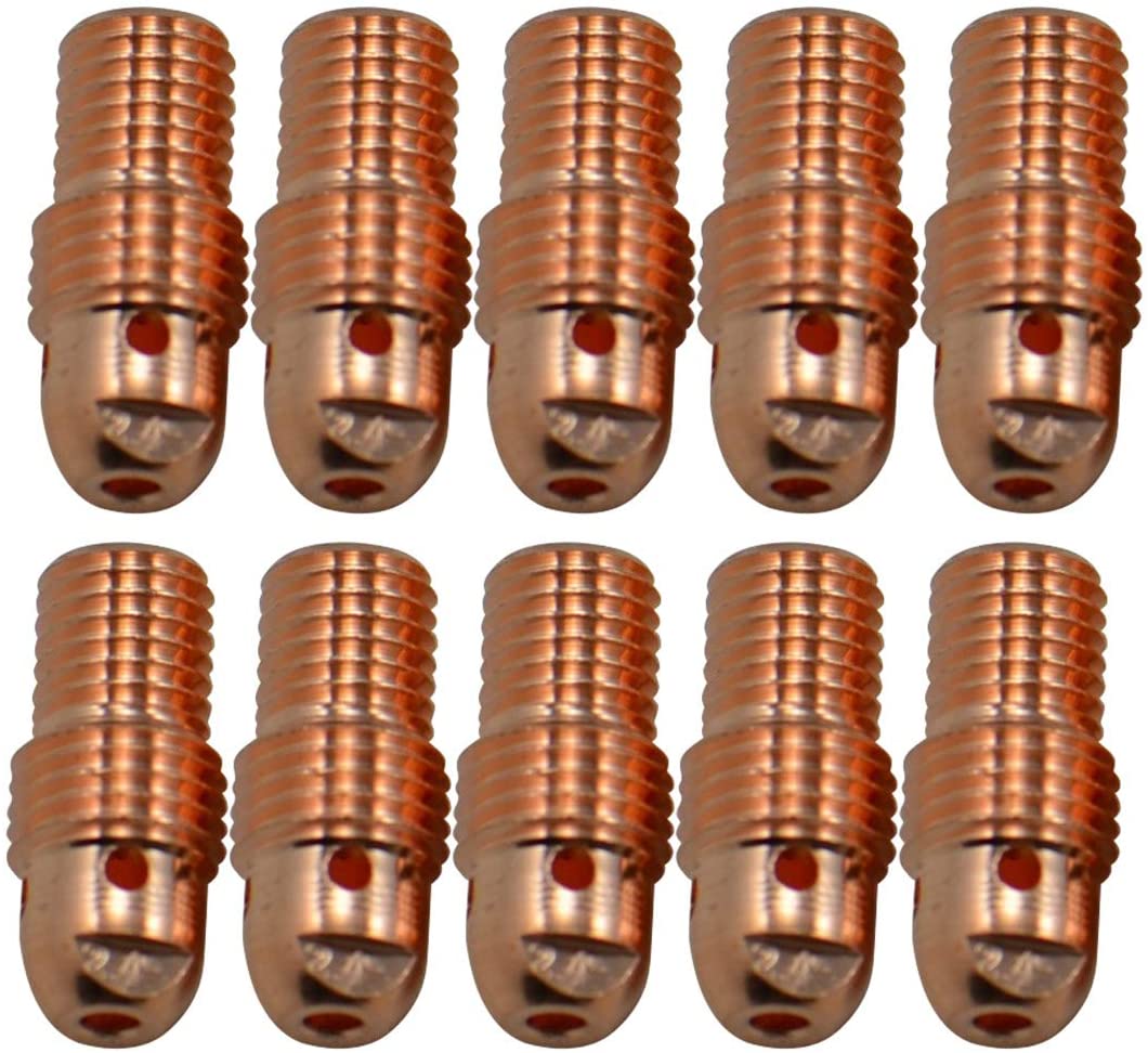 RIVERWELD 10 Corpi Pinza TIG 13N28 Da 2,4 Mm – Per Torce WP9, WP20, PTA-9, PTA-20