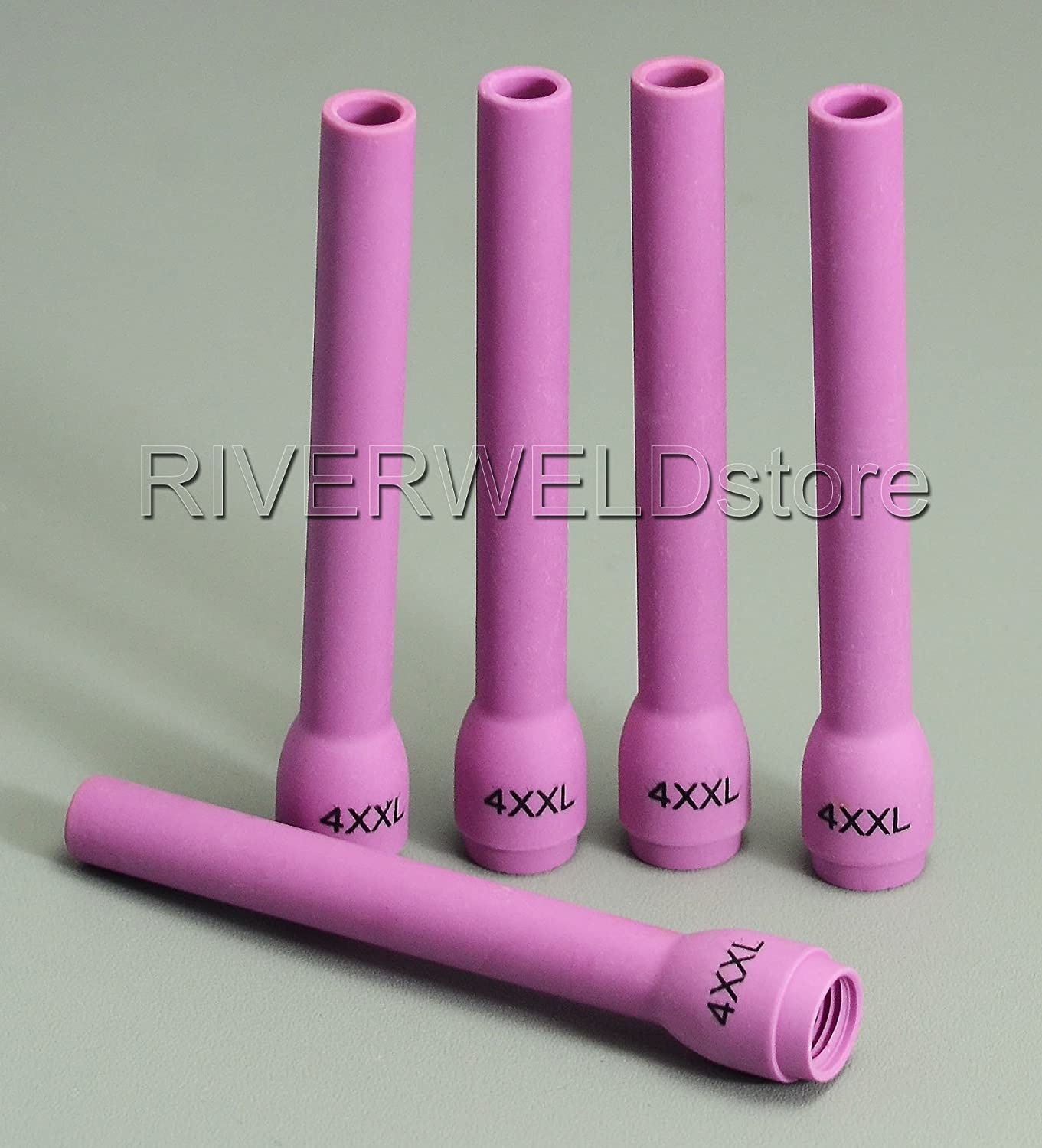 TIG Long Alumina Nozzles Ceramic Cup 796F79 XXL (#4XXL, 1/4" x 3-1/2" & D6.5 x 89mm) Fit SR DB WP 9 20 25 TIG Welding Torch 5pk