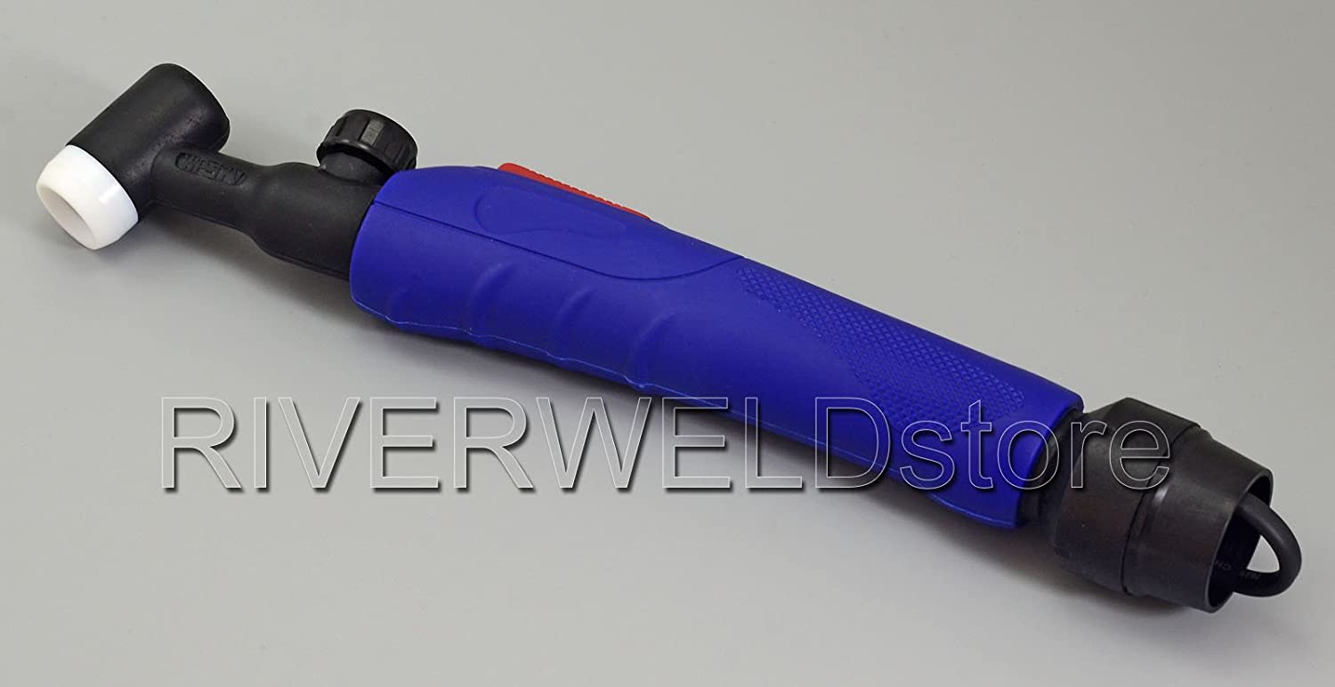 RIVERWELD WP-17 SR-17 TIG Welding Torch Head Body 150Amp Air-Cooled (17V Valve Euro)