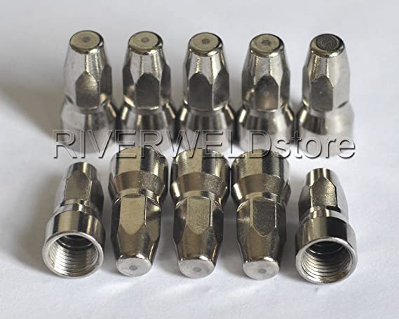 PR0117 Plasma Electrode & PD0114-10 Long Tip 1.0 Fit S74 S75 Plasma Cutter Torch 20pcs