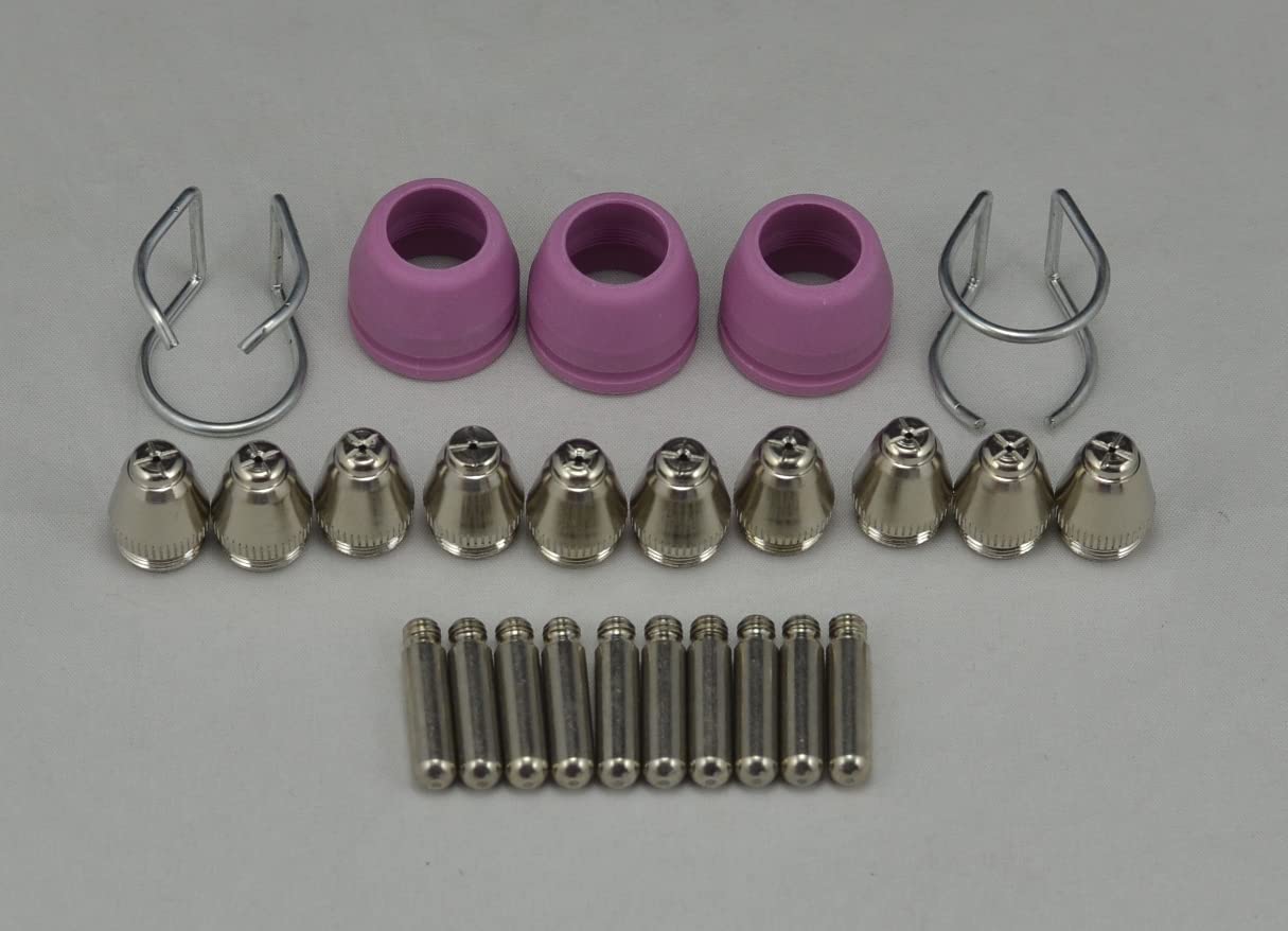 WSD-60P P60 Plasma Electrode Tip Nozzle 0.9mm 40Amp Fit CUT-60 LGK-60 Plasma Cutter Pilot ARC Starting 25pcs