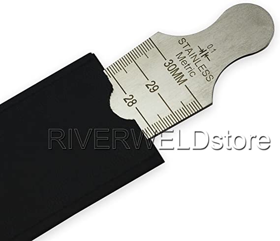 Welding Taper Gage Inch & Metric 15-30mm Welding Gauge Inspection Stainless Steel