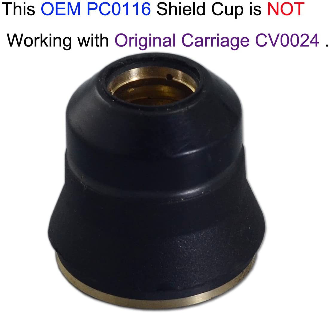 PR0110 Plasma Electrode PD0116-08 Tip 0.8 & PC0116 Fit S45 Plasma Cutter Torch 22pcs