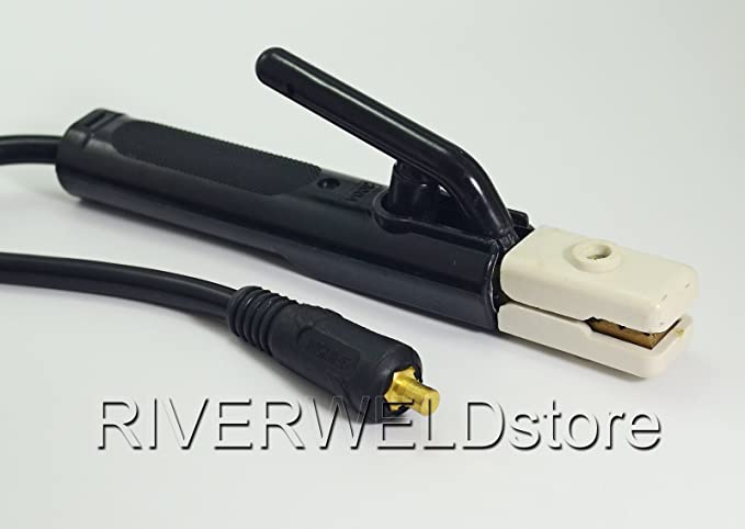 Electrode Holder 300A Manual MMA Arc Welding 10-25mm Connector and Lead Cable 3M