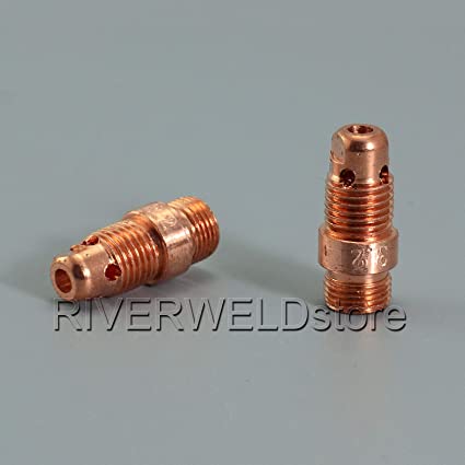 TIG Stubby Collet Body 17CB20 (3.2mm x 25mm) for PTA DB SR WP 17 18 26 TIG Welding Torch 10pk