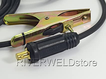 300Amp Groud Earth Clamp CK50 5M 25mm2 Wire Welding MMA ARC Welder