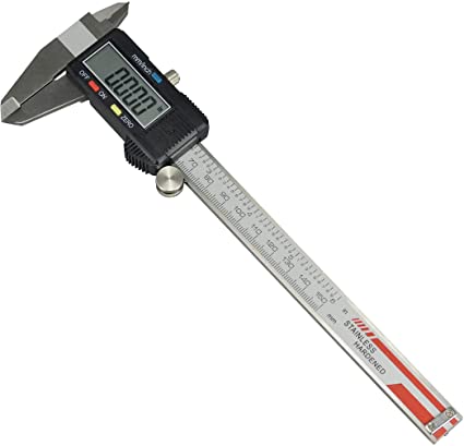 RIVERWELD Electronic Digital Caliper Stainless Steel Body with Large LCD Screen | 0-6 Inches | Inch/Millimeter Conversion