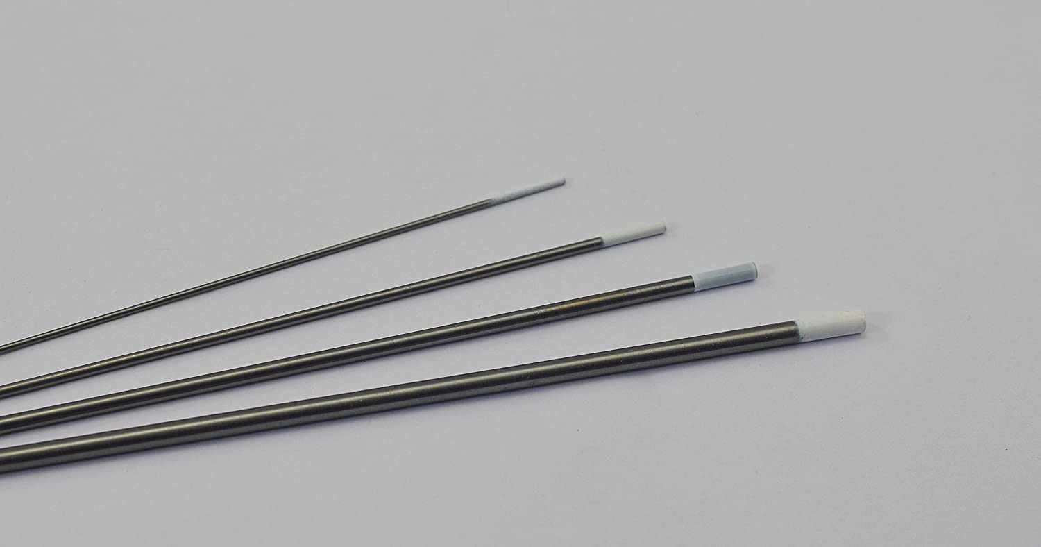 0.8 Percent Zirconiated WZ8 TIG Tungsten Electrode Assorted Size 4pcs