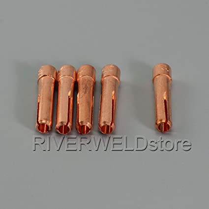 TIG Stubby Collet 10N25S (3.2mm x 29mm) for PTA DB SR WP 17 18 26 TIG Welding Torch 10pk